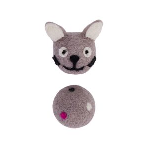 Colorful Felt Stretch Ball Cat Toy Ball Pet Toy With Small Bell Sound Play Cat Toys Creative Interactive Cat Dog Chew Toy - Image 7