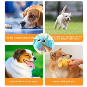 Animals Shape Squeaky Toys Plush Dog Toy Cute Bite Resistant PP Cotton Dog Toys For Small Large Dogs Puppy Pet Dog Accessories - Image 6