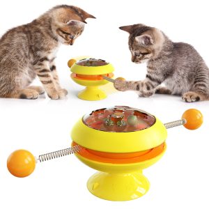 Rotatable Cat Toys Supplies With Catnip Interactive Training Toys For Cats Kitten Cat Accessories Pet Products - Image 3