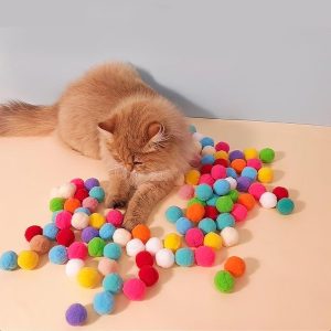 Cat Toy Ball Launcher Gun Cat Fetch Toy Gun Shooter Plush Ball Shooting Gun With 20Pcs Pom Pom Balls  Toys Interactive For Indoor Cats - Image 7